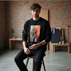 Artistry in Motion: Graphic Long Sleeve Tee