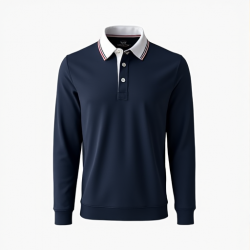 Heritage Pique Rugby Long Sleeve Shirt
