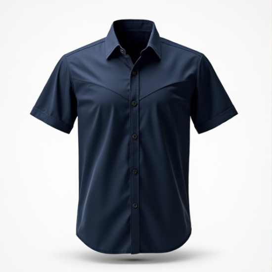 Urban Style Cut-and-Sew Short Sleeve Shirt