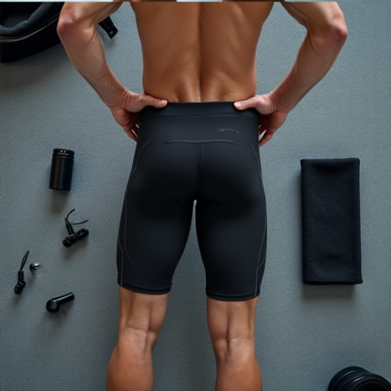 AthleticFlex Men's Compression Liner Gym Shorts