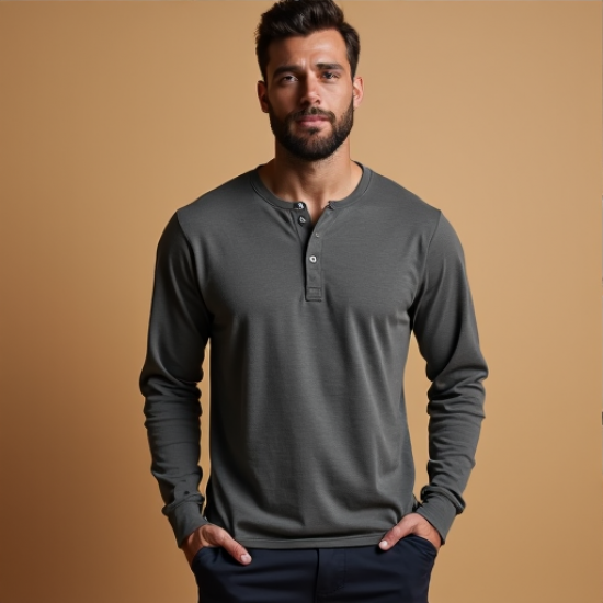 Evergreen Comfort Henley Tee