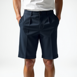 Classic Elegance Pleated Dress Shorts
