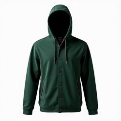 Evergreen Comfort Flannel Hoodie Jacket