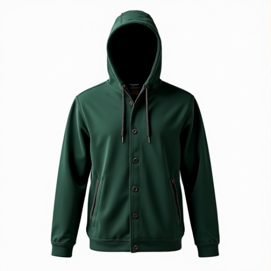Evergreen Comfort Flannel Hoodie Jacket