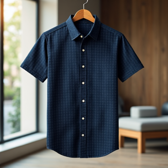 Dapper Dot Micro-Print Short Sleeve Shirt