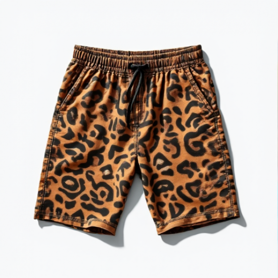 Savanna Style Men's Animal Print Statement Shorts