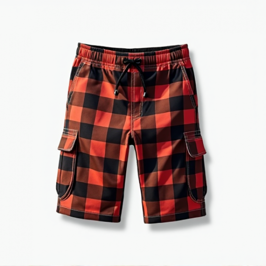 Urban Vibe Checkered Skate Shorts