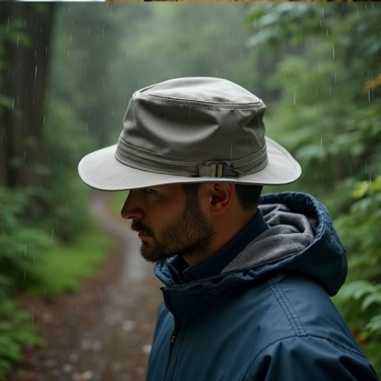 WeatherGuard Men's Waxed Cotton Rain Hat