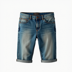Urban Edge Stone Washed Denim Shorts