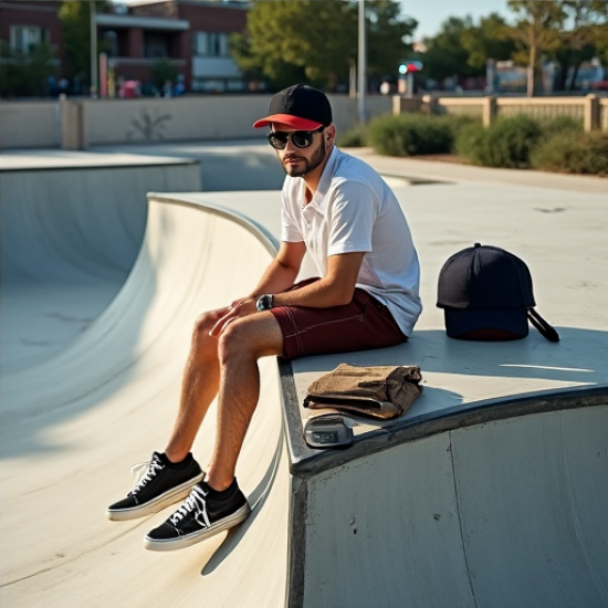Urban Vibe Checkered Skate Shorts
