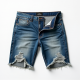 Urban Edge Distressed Denim Cutoff Shorts