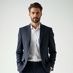 Elegant Pleated Trousers for Men