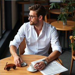 Classic Elegance Vertical Stripe Shirt
