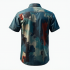 Artistry in Motion: Men's Abstract Print Short Sleeve Shirt