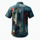 Artistry in Motion: Men's Abstract Print Short Sleeve Shirt