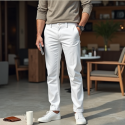 Artisan White Drill Pants