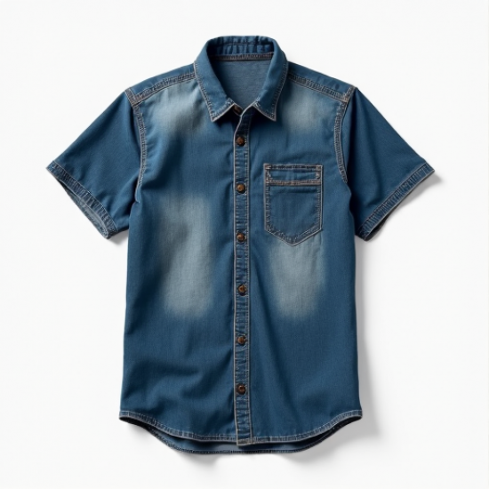 Urban Edge Acid Wash Denim Shirt