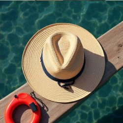 AquaGuard Lifeguard Straw Hat