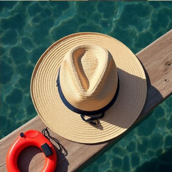AquaGuard Lifeguard Straw Hat