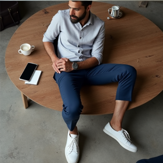 Urban Comfort Brushed Cotton Trousers