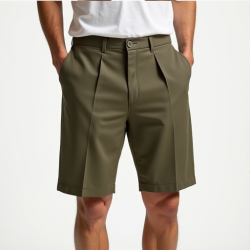 Classic Elegance Pleated Dress Shorts