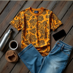 Savanna Chic Men's Animal Print T-Shirt