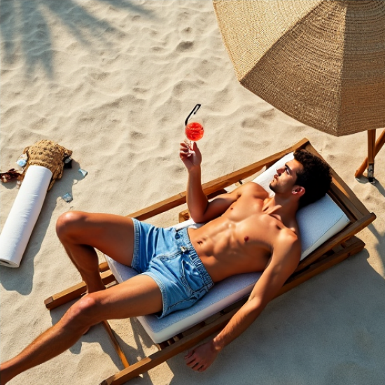 Tropical Escape Men's Floral Beach Shorts