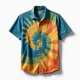 Vibrant Waves Tie-Dye Short Sleeve Shirt
