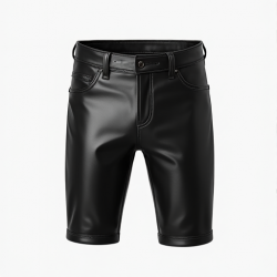 Urban Rebel Leather Look Biker Shorts