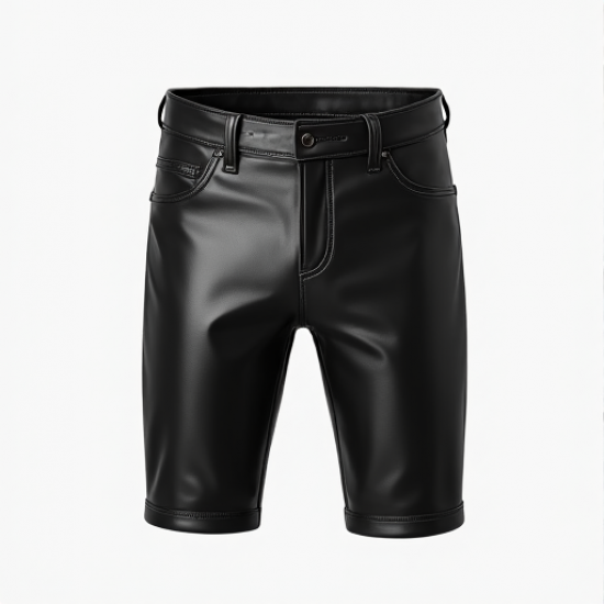 Urban Rebel Leather Look Biker Shorts
