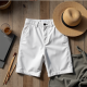 Artisan White Canvas Shorts