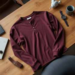 Evergreen Comfort Henley Tee