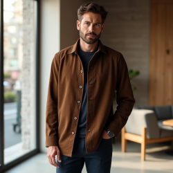 Urban Chic Suede Effect Overshirt