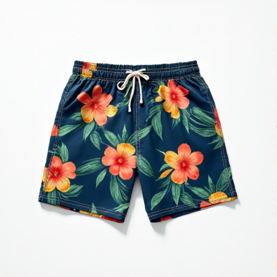 Tropical Escape Men's Floral Beach Shorts