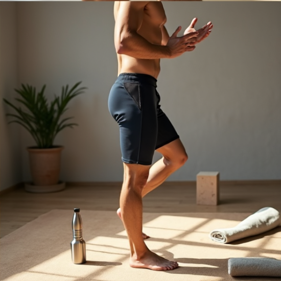 ZenFlex Men's Yoga Stretch Shorts