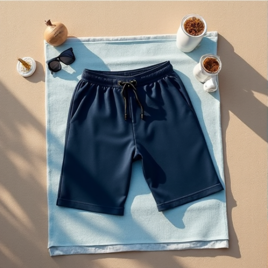 Coastal Comfort Men's Terry Cloth Beach Shorts