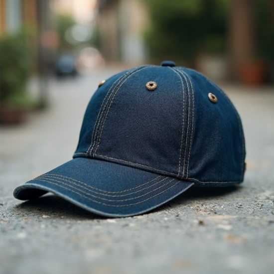 Retro Revival Washed Denim Cap