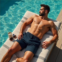 AquaFlex Quick-Dry Swim Trunks