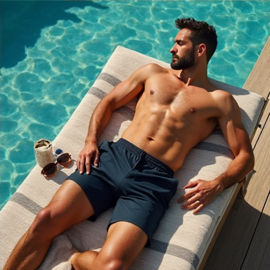 AquaFlex Quick-Dry Swim Trunks