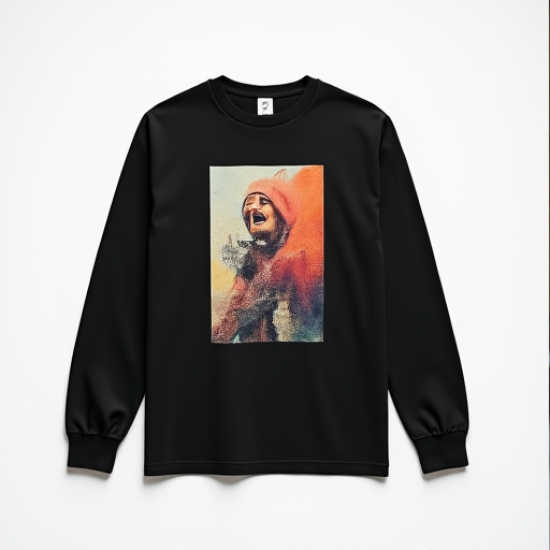 Artistry in Motion: Graphic Long Sleeve Tee