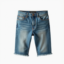 Urban Edge Frayed Hem Denim Shorts
