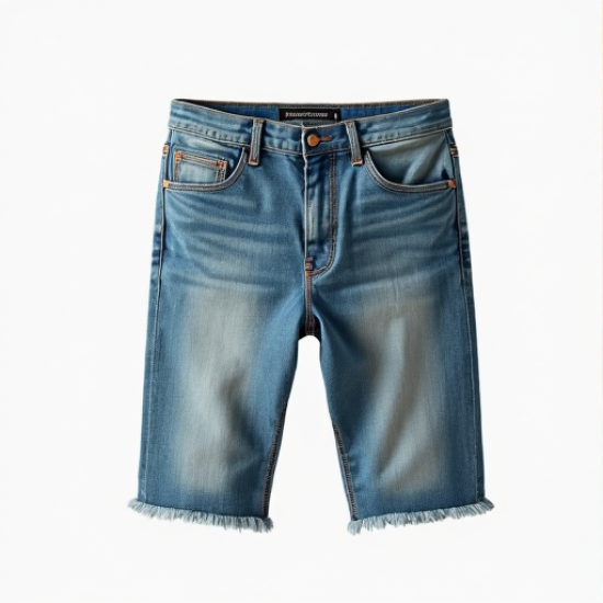 Urban Edge Frayed Hem Denim Shorts