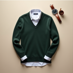 Classic Elegance Argyle Sweater