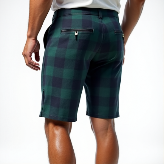 Elite Plaid Performance Golf Shorts