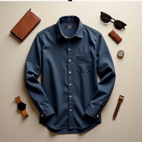 Breezy Elegance: Men's Linen Blend Casual Long Sleeve Shirt