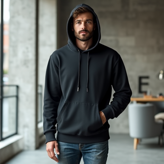 Urban Rebel Distressed Hem Hoodie