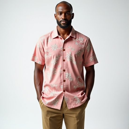Sakura Breeze Men's Print Shirt