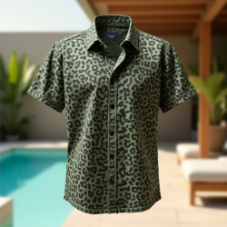 Savanna Style Animal Print Short Sleeve Shirt