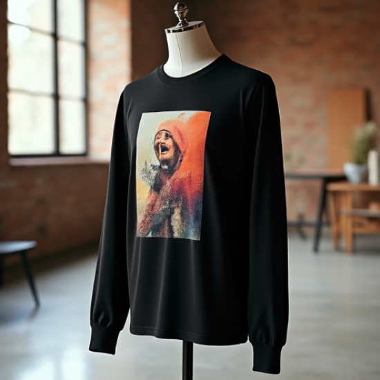 Artistry in Motion: Graphic Long Sleeve Tee