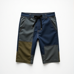 Urban Edge Patchwork Shorts